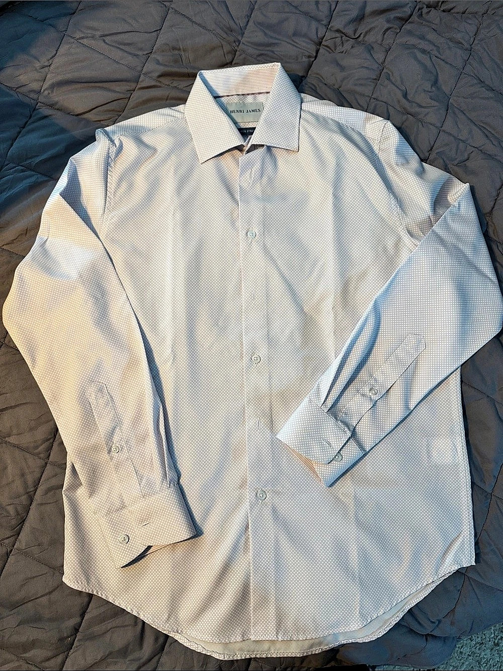 Henri Jams Men's Geometric Dress Shirt Size Medium Like New